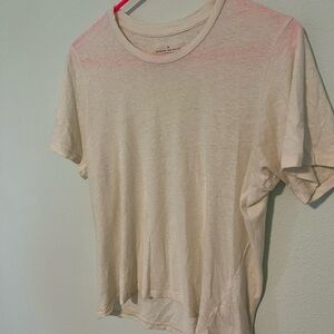 The Cotton Hemp Tee in Vintage White